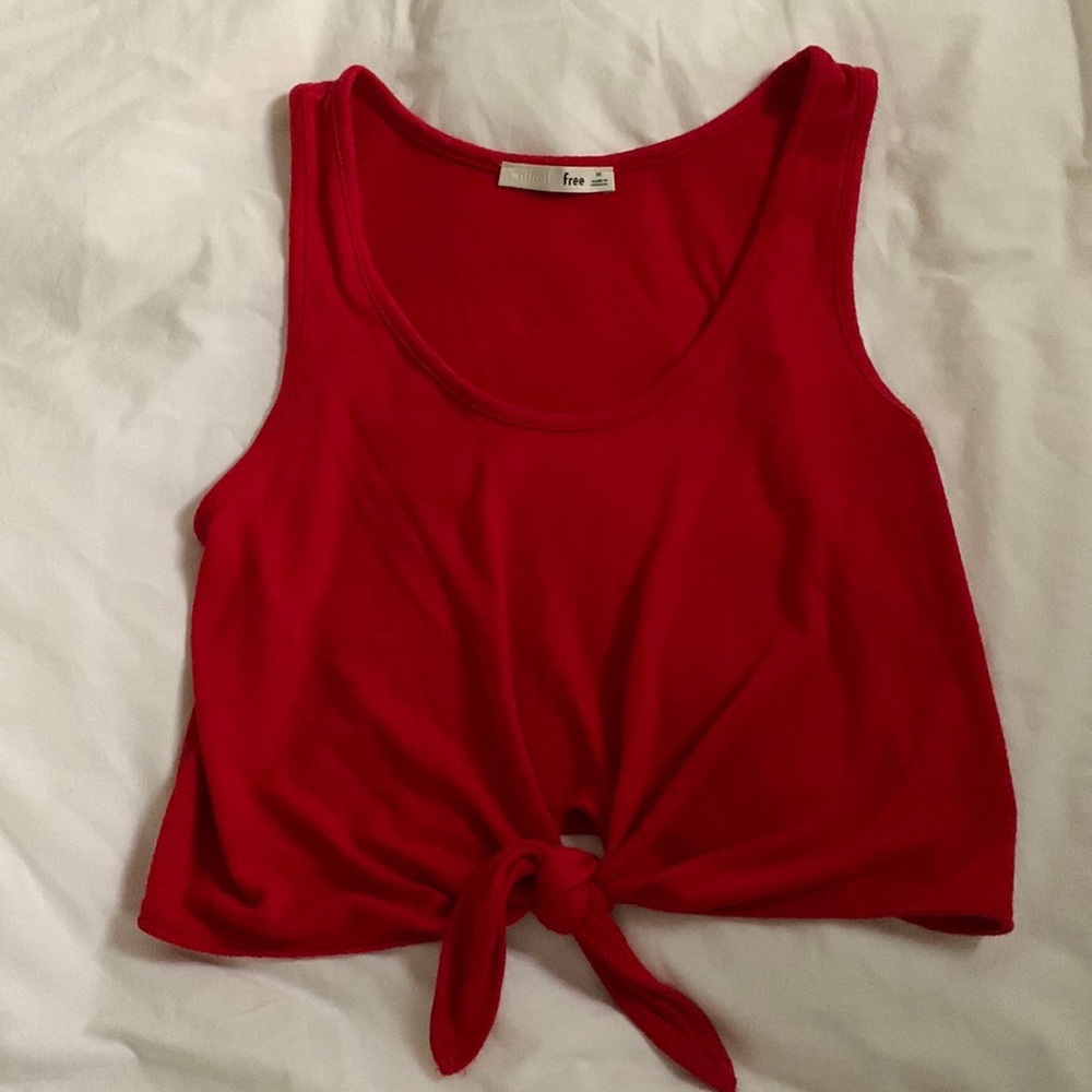 Wilfred Free (Artizia) Red tie tank top